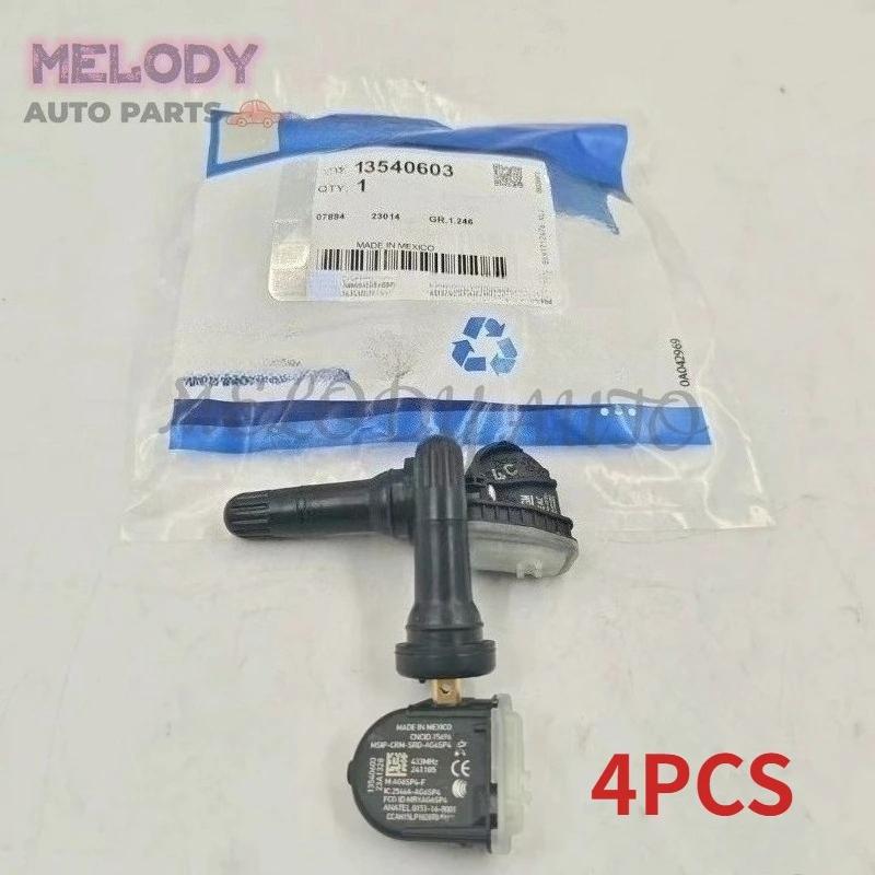 4PCS 13540603 13581560 TPMS Tire Pressure Sensor For GM Enclave Malibu Silverado 1500 GMC Acadia 433MHZ