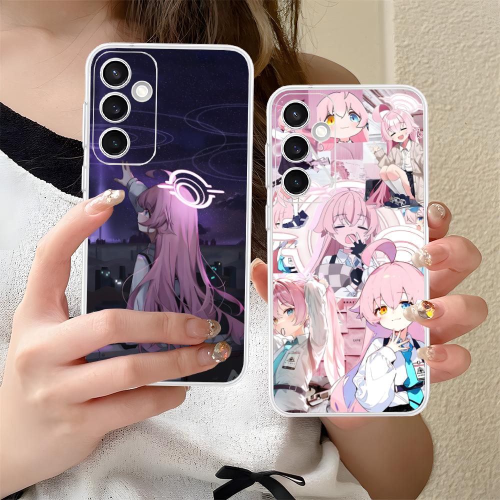Blue Archive Takahashi Hoshino Phone Case for Samsung Galaxy S25 S24 S23 S22 S21Plus FE Ultra Clear Colorful Cover Cover