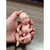 5" Mini Realistic Life Reborn Elf Doll,Lifelike Mini Reborn Doll Surprise Children Anti-Stress Relief with Feeding Accessories
