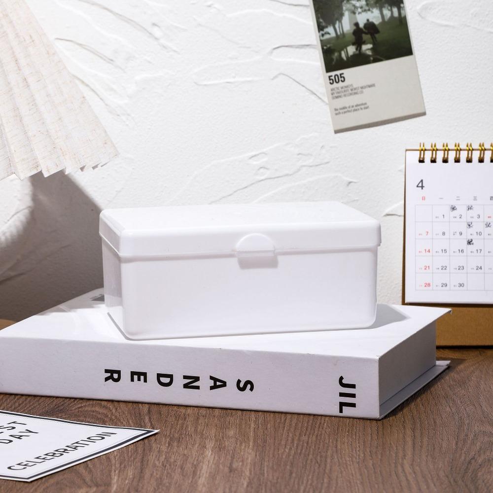Dustproof Storage Box White Photo Collect Box Ins Organizer Box  Jewelry Lipstick