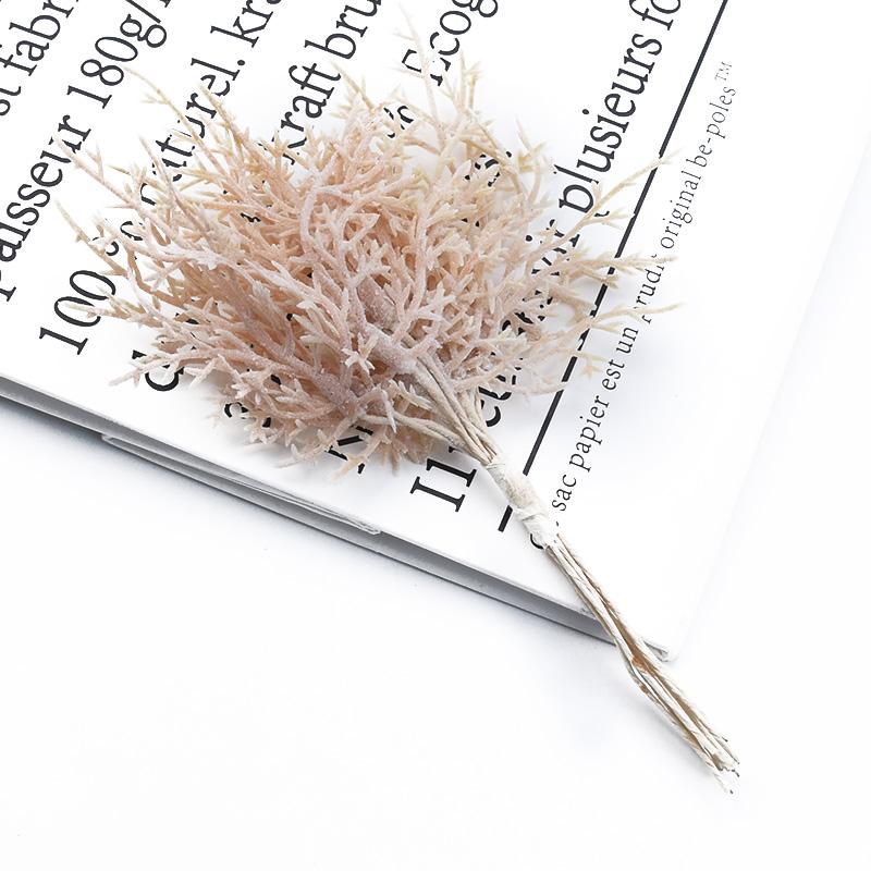 4/8pcs Artificial Plants Christmas Tree Leaves Vase Home Room Decor Wedding Party Bridal Accessories Clearance Diy Gifts Plastic