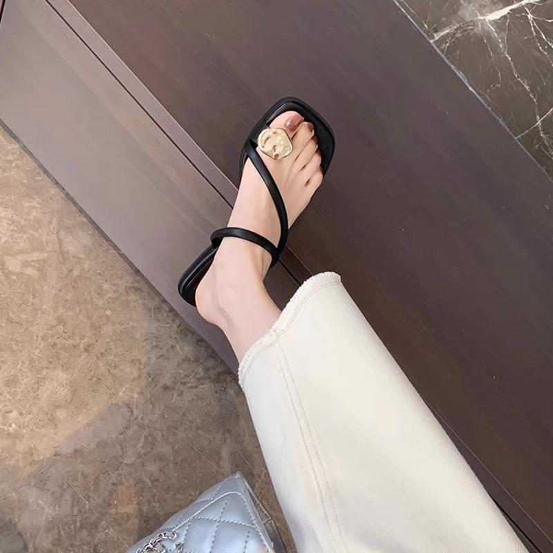 

Мода 2025 Новые Сандалии Женские Роскошная Обувь для Женщин Вьетнамки Женские Походные Сандалии Мюли Женские Тапочки Тапочки Летняя Обувь Распродажа 35 чёрный