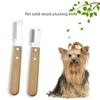 Professional Dog Comb Stainless Steel Wooden Handle Stripping Knife Pet Hair Remover Grooming Tools Undercoat Brushes grooming