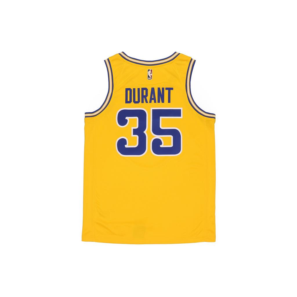 Nike Classic Edition Swingman Connected NBA Jersey Golden State Warriors Kevin Durant Men Jersey Yellow AJ3878-729