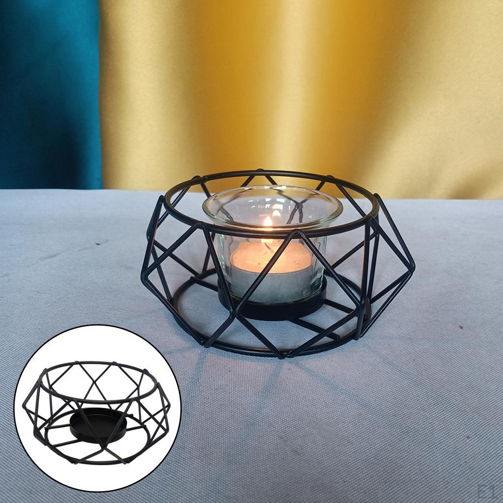 Candle Holder for Home Decor Stand Tealight Geometric Candlesticks Small