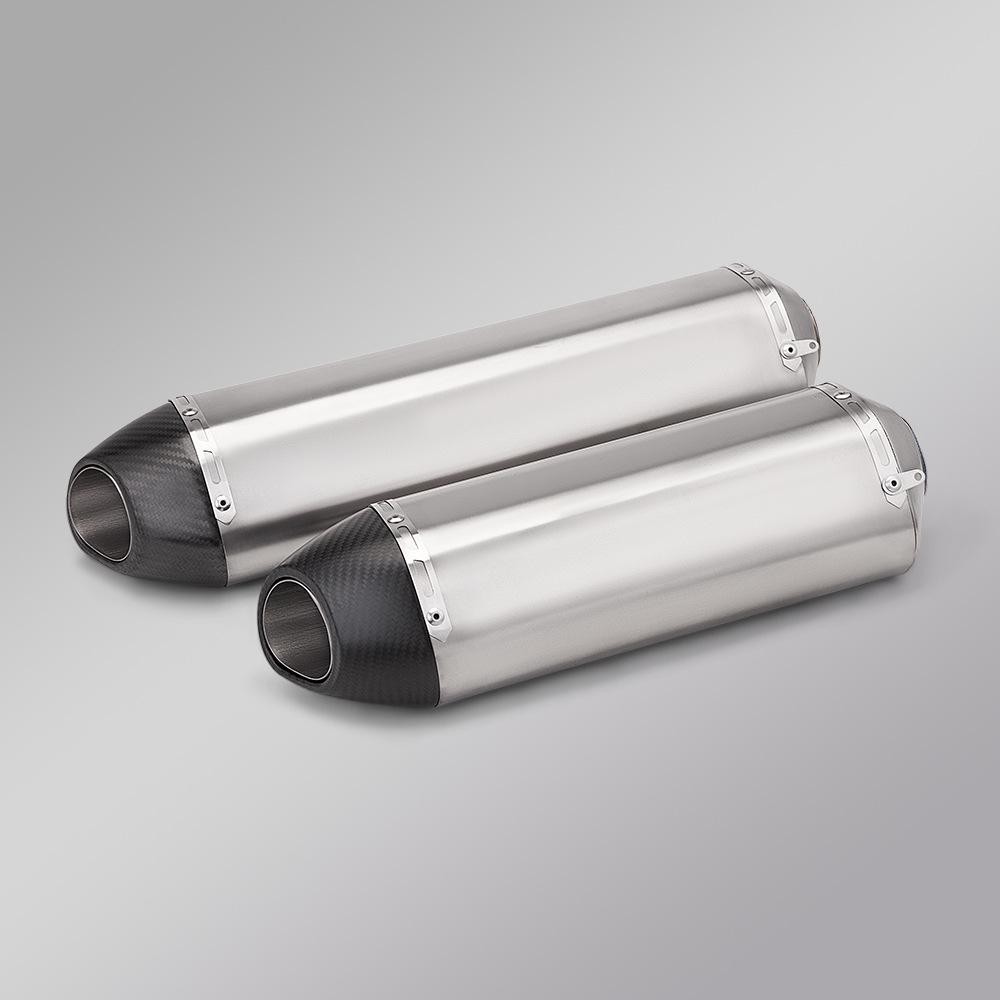 The R77 exhaust pipe fits motorcycles like the G310RR, NINJA400, S1000RR, R1, RSV4, and Z1000.