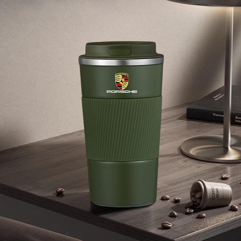 

500 мл Термокружка з нержавіючої сталі Портативний термос для кави Чашка для води Для Porsche Panamera Cayenne Taycan 911 718 Macan Carrera-GT