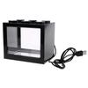 USB Illuminated Small Fish Tank Small Landscape Seaweed Ball Box Mini Aquarium Fish Tank with LED Lamp Light