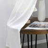 American White Gauze Curtain Curtain Blackout Balcony Bay Window Bedroom White Sand Gauze Velcro White Window Screen