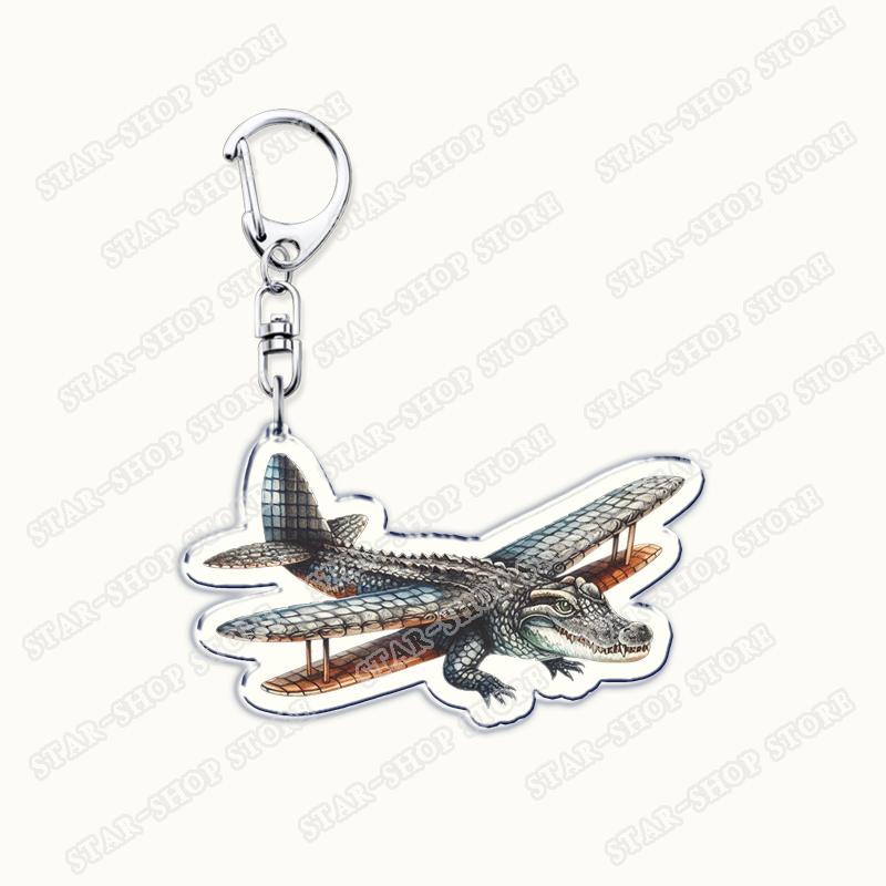 Italian Brainrot Animals Meme Keychains for Accessories Tralalero Tralala Tung Tung Tung Sahur Brr Brr Patapim Keyring Fans Gift