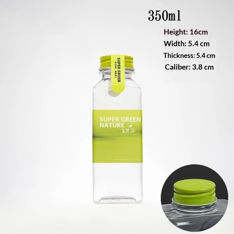 Empty Plastic Drink Containers Disposable 350/400/500ML Food Safe Bottles for Juice Liquor Birthday Party Supplies