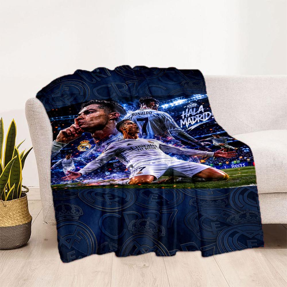 Cristiano Ronaldo 63 Blanket Comfortable Perfect for Office Bed Livingroom Four Seasons Universal Warmthful Decor Gift for Travel Home Birthdays