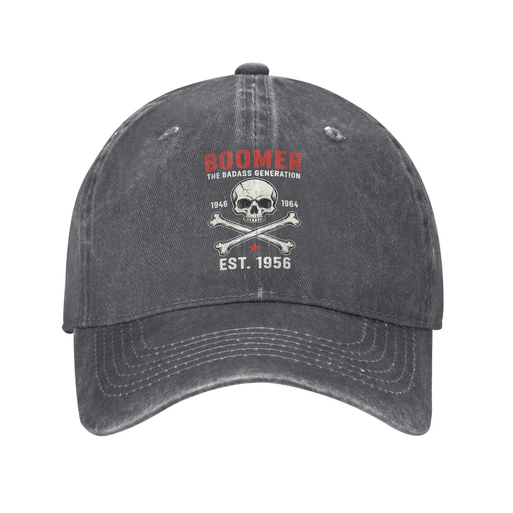 Baseball Cap Boomer The Badass Generation Est 1956 Retro Summer Y2K Cute Trucker Hat Outdoor Sports Sun-Proof Baseball Caps