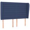 Vidaxl Wingback Headboard, Blue, 147X23X118/128 Cm, Fabric