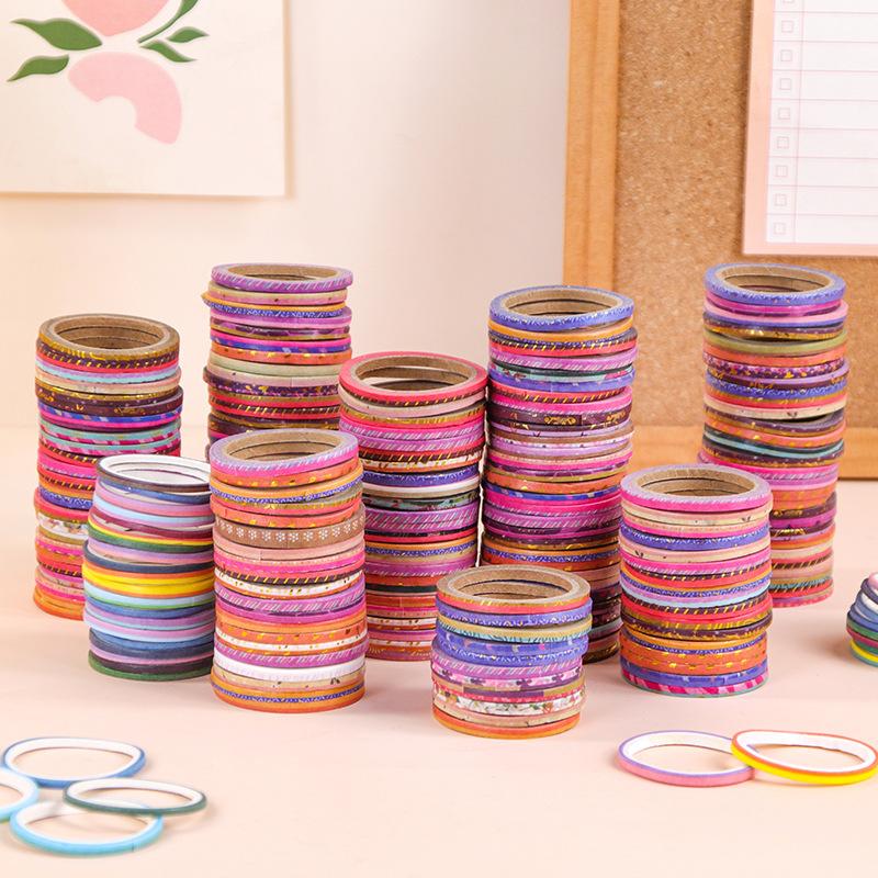 

Пшеничный Юношеский Ультратонкий Разделитель Линий Границы Материал для Украшения Блокнота Наклейка для Украшения Границы 120 rolls per box