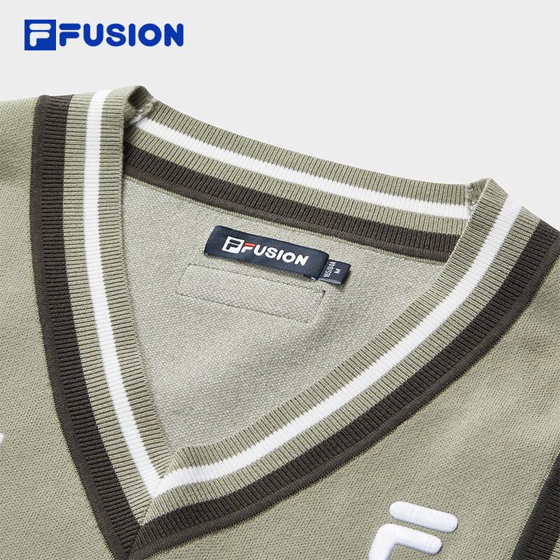 FILA FUSION Women's V-Neck Woven Sweater Vest