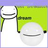 Máscara Sorriso Branco Halloween Dream Smp Minecraft- Material Pvc Perfeita Para Cosplay E Feriados