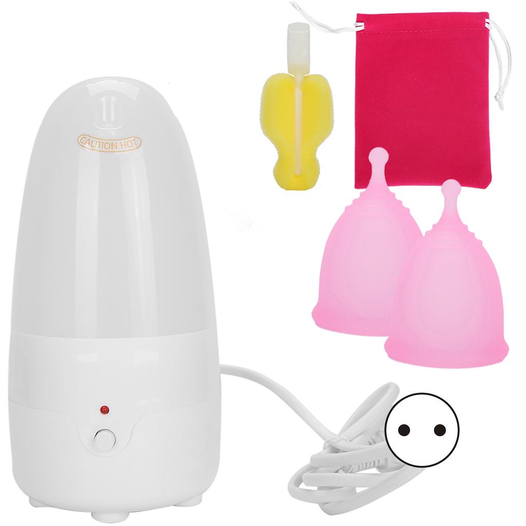 Reusable Female Menstrual Cup Lady Menstrual Cup Cleaner Machine Set (Cleaner Menstrual Cup Pink sL