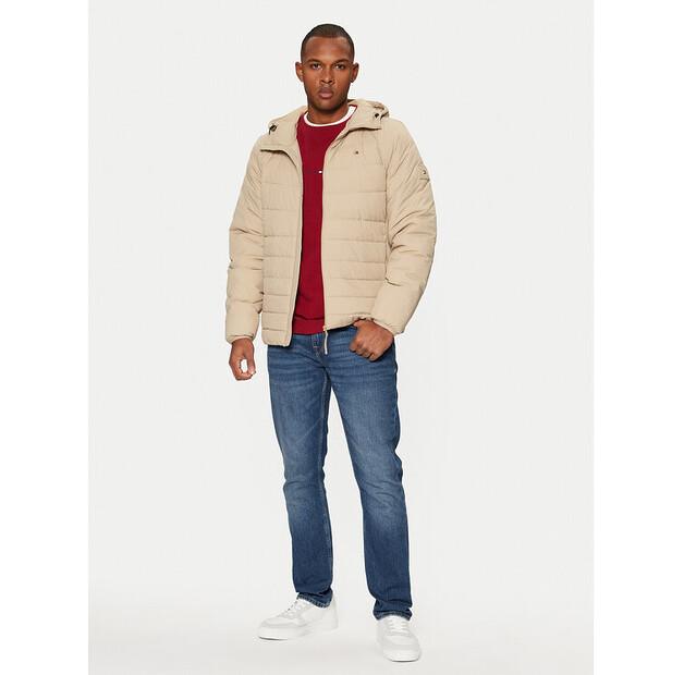 Зимняя куртка Tommy Hilfiger MW0MW37641 бежевого цвета, стандартный крой