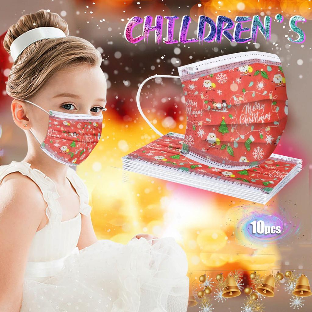 Buy [TCE] Children's Christmas Mask Disposable Face Mask Industrial ...