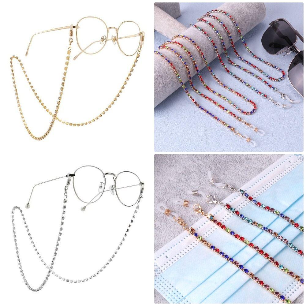 1Pcs 72cm Eyeglasses Chain Holder Glasses Hanging Rope for Sunglasses Reading Glasses and Masks