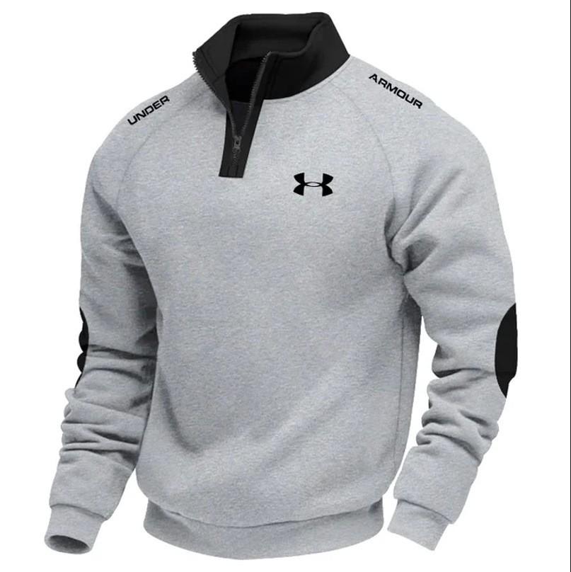 Xiyin Herren Halbreißverschluss Waffelstrick Sweatshirt - Herbst/Winter Stil