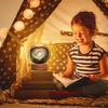 Galaxy 3D Crystal Ball Night Light with Wooden Base LED USB Table Lamp for Kids, Teens, and Home Decor