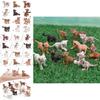 Simulating Wild Animal Tiger And Leopard Cub Models Desktop Ornament Set For Desk Decor