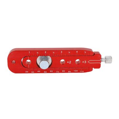 Woodworking Compass Scriber Aluminium Alloy Portable Adjustable Metric Inch Arc Drawing Ruler