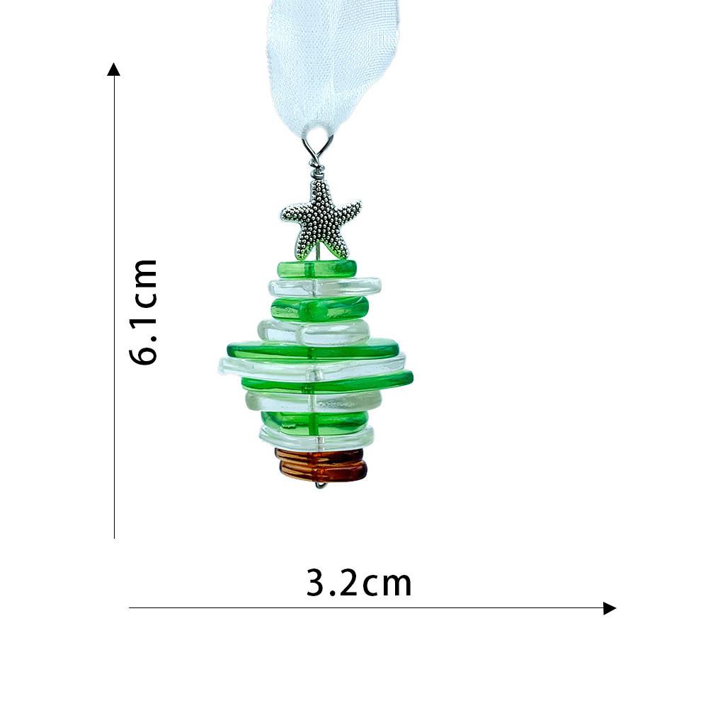 

And Stunning Green White Ocean Christmas Tree Ornament Perfect For Festive Celebrations GreenWhite