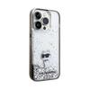 Karl Lagerfeld Liquid Glitter Choupette - Etui Iphone 14 Pro (Przezroczysty)