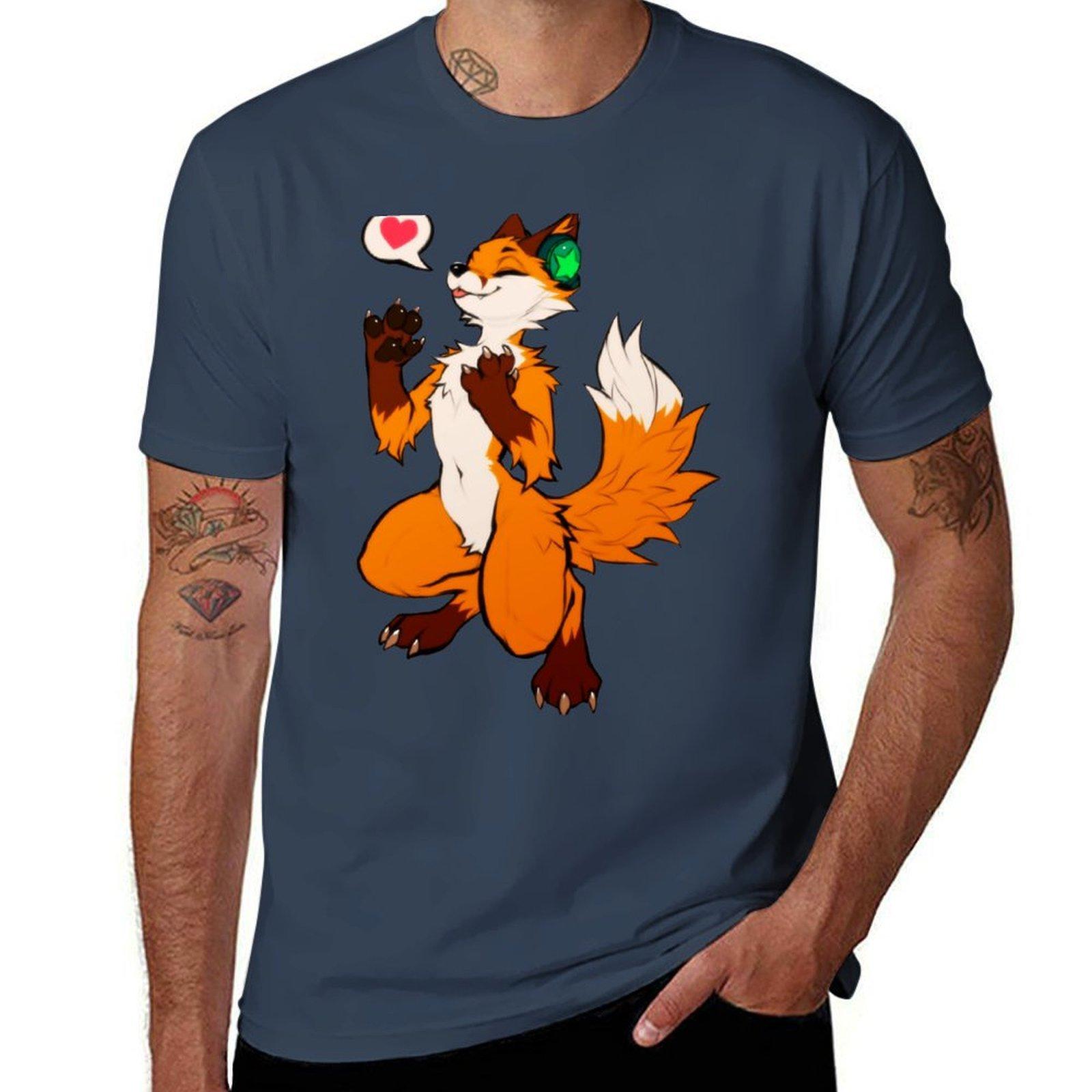 Fox Music Tshirt Holiday Simple Tee Shirt S