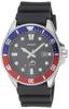 Casio Международная модель MDV106B-1A2 Мужские часы для дайвинга, Синий/Красный