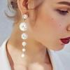 Earrings for Women French Retro Simple Pearl Earrings Temperament Long Tassel Earrings Fashion Jewelry Wholesale