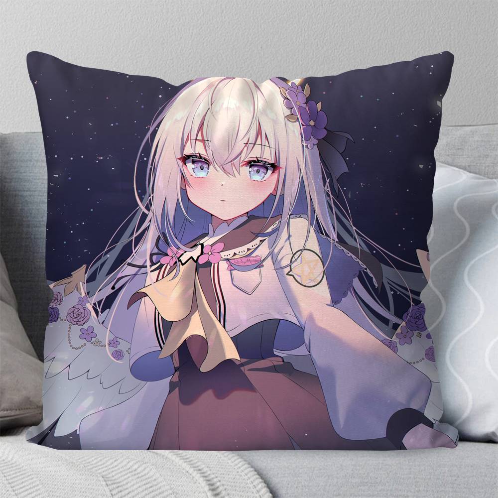 Blue Archive Shirasu Azusa Game Pillow Case Square Pillow Bedroom Sofa Leisure Comfort Cushion Car Living Room Home Decoration
