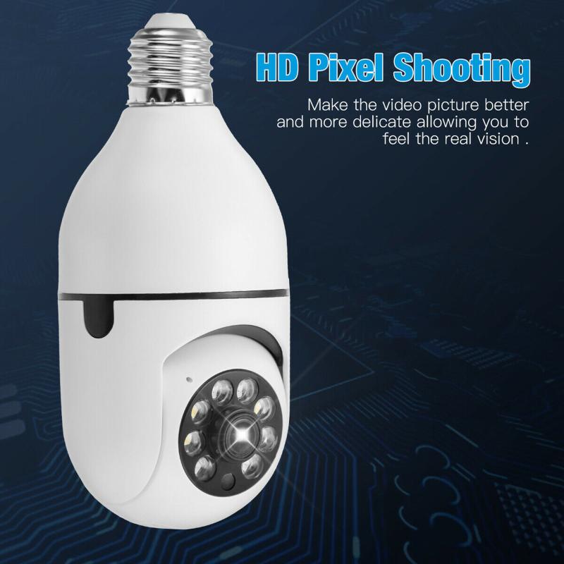 2 In 1 Home Wifi Camera Light Bulb 360 Degree Ip66 Waterproof Wireless Two Way Voice Intercom
