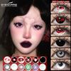 1 Paar RAVEN Cosplay Kontaktlinsen Bloom Schwarz/Weiß Halloween Make-up Augenkontakte 14,5mm Große Linse