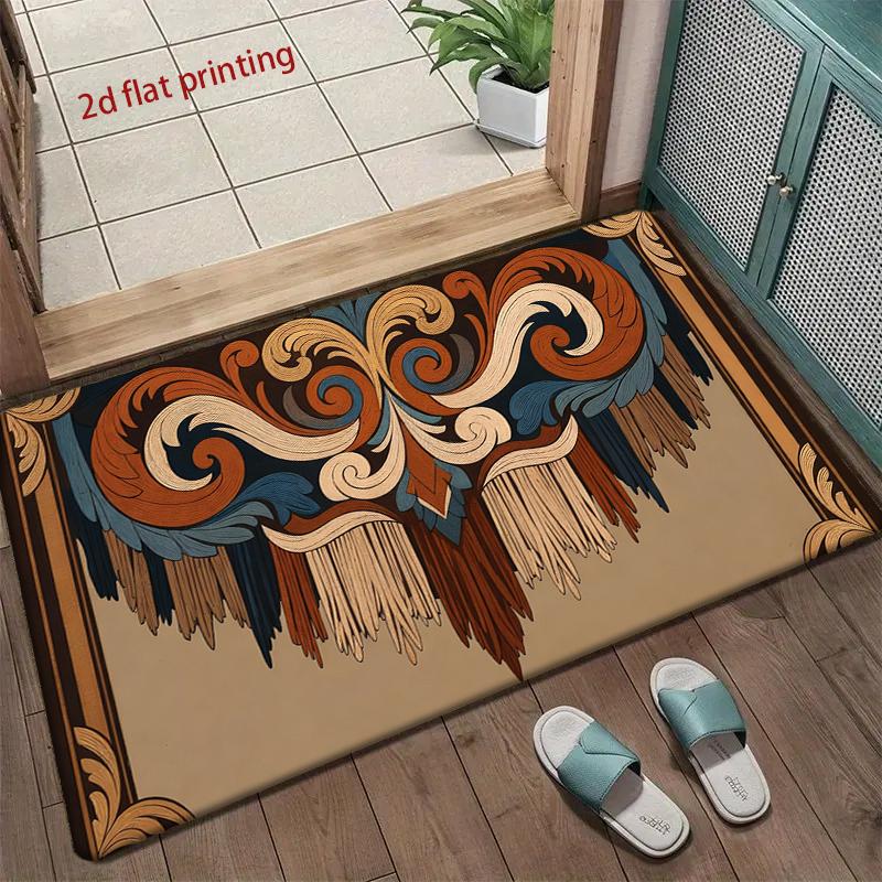 Exotic Pattern Floor Mat Living Room Decoration Home Sofa Non-Slip Carpet Study Bedroom Tatami Children'S Soft Floor Mat