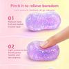 Slow Rebound Peanut Squishy Toy Glitter Peanut Squeeze Toys  Birthday Party Favors