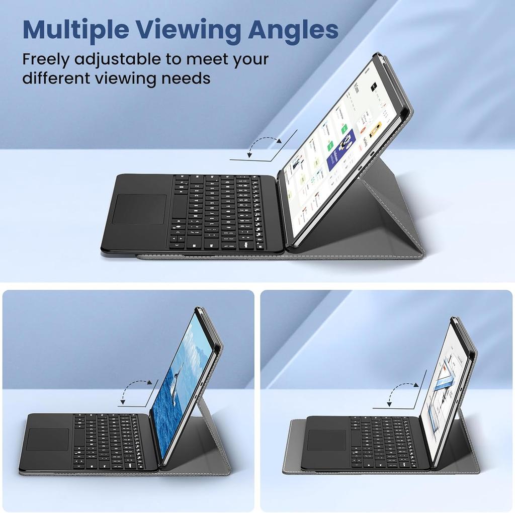 Pouzdro pro Microsoft Surface Pro 12 palců Lehké Ochranné Business kryt s víceúhlovým stojánkem a držákem na stylus