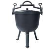 Pentola in Ghisa Pentola da Caccia Ungherese Arrosti Arrostiti Falò 10L