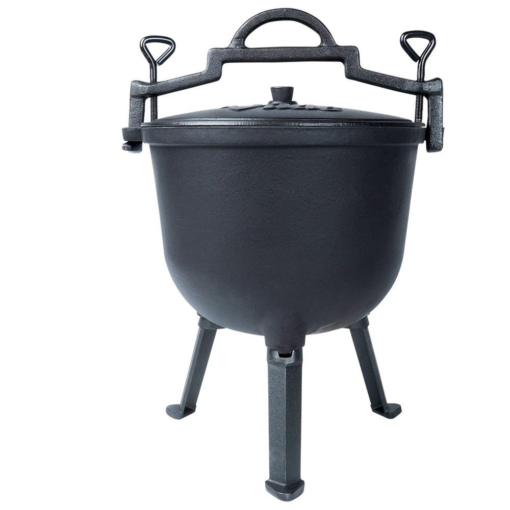 Pentola in Ghisa Pentola da Caccia Ungherese Arrosti Arrostiti Falò 10L