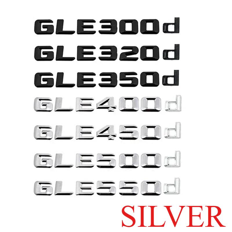 For W166 W167 GLE200d GLE300d GLE350d GLE400d GLE500d GLE450d Car Sticker Rear Trunk Logo Number Letter Emblem GLE180d