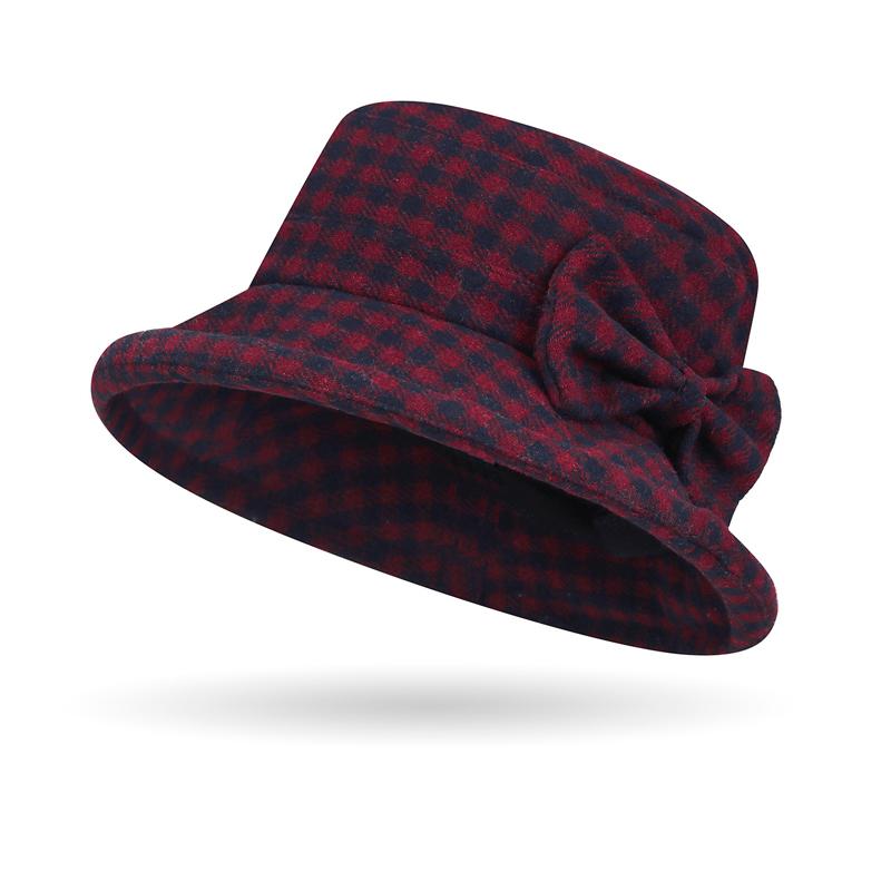 Autumn Winter Fisherman Hat Thick Woolen Middle-Aged and Elderly Hat Warm Cotton Hat Basin Hat