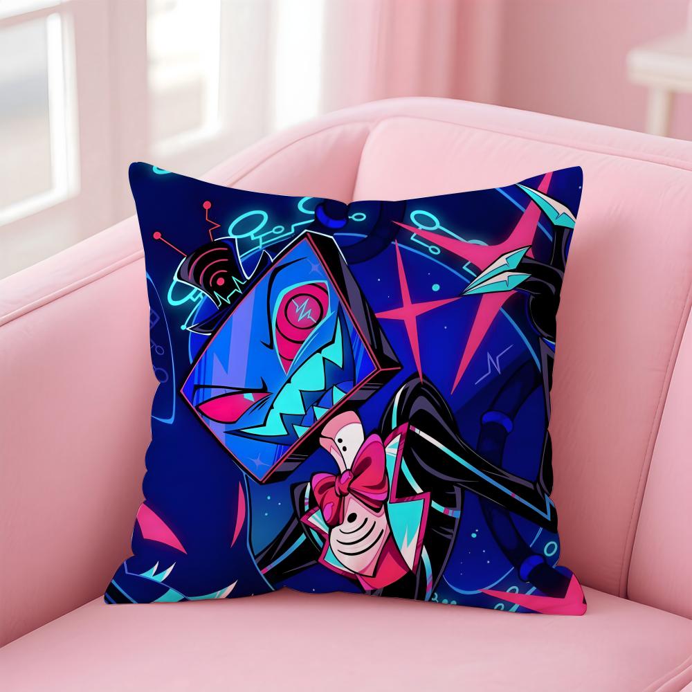 popular anime H-HazbinS H-HotelS Cushion Cover Comfortable Reversible Pillow Cover Ideal for Car Sofa Bedroom & Beyond