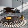 Crystal Velvet Simple Round Floor Living Room Bedroom Office Sofa Carpet Washable Dirt-resistant Non-slip Floor Cushion