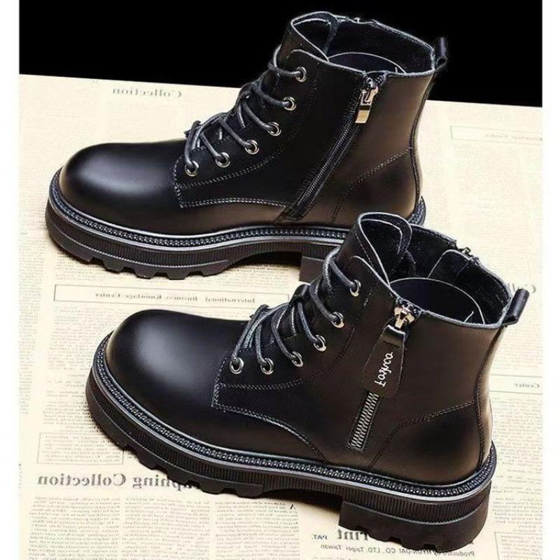 Women Casual Thick Sole Fleece Lined Warm Winter Mid Top Snow Boots