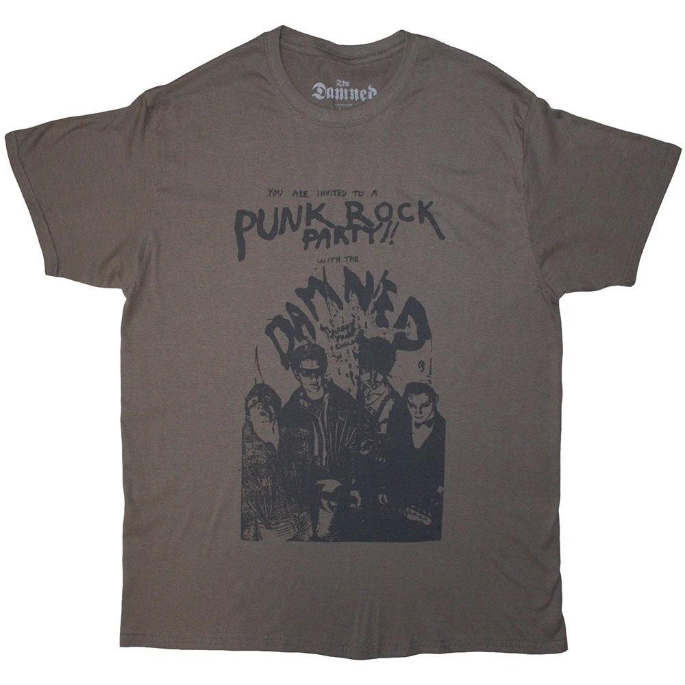 The Damned T-Shirt: Party Flyer OFFICIAL NEW