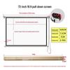 FAIRY LAKE 72-inch 16:9 Gray Fiber Pull-Down Projector Screen
