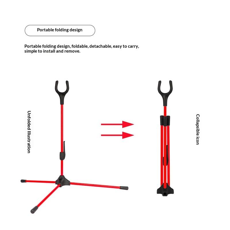 5 Colors Foldable Removable Fiberglass And Plastic Bow Stand Holder Portable Bracket Frame Hanger For Archery Recurve Bow 5